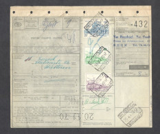 Belgium Parcel Railway Document DC1985 Bulletin  D’Expedition With Parcel Stamps (432) - Documenten & Fragmenten