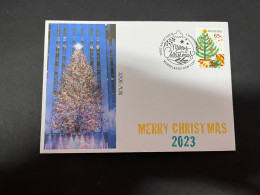 27-11-2023 (3 V 33) Christmas 2023 (new Australian Xmas Stamp) New York Christmas Tree (released 1-11-2023) - Christmas Island