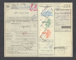 Belgium Parcel Railway Document DC1985 Bulletin  D’Expedition With Parcel Stamps (304) - Documenten & Fragmenten