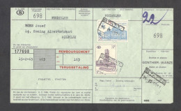 Belgium Parcel Railway Document DC1985 Bulletin  D’Expedition With Parcel Stamps (698) - Documenten & Fragmenten