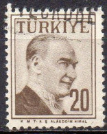 TURQUIE N° 1397 O Y&T 1957-1958 Portrait D' Atatürk - Oblitérés