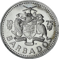 Barbade, 10 Cents, 1975, Proof, SPL+, Du Cupronickel, KM:12 - Barbados