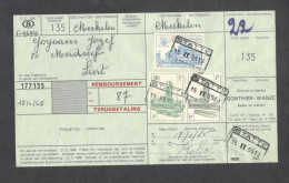 Belgium Parcel Railway Document DC1985 Bulletin  D’Expedition With Parcel Stamps (0007) - Documenten & Fragmenten