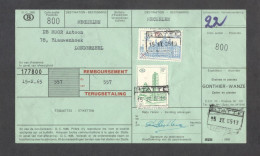 Belgium Parcel Railway Document DC1985 Bulletin  D’Expedition With Parcel Stamps (800) - Documenten & Fragmenten