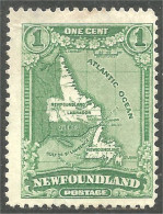 Terre Neuve Newfoundland 1928 Map Carte (XCNF-129) - 1908-1947