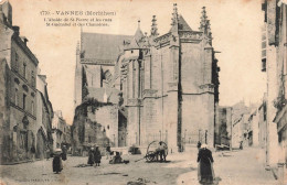 FRANCE - Vannes - L'abside De Saint-Pierre Et Les Rues Saint-Guénahel Et Des Chanoines - Carte Postale Ancienne - Vannes