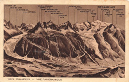 FRANCE - Chamonix Vue Panoramique - Collection La Savoie - Mont Envers - Mont Blanc - Massif - Carte Postale - Chamonix-Mont-Blanc