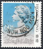 HONG KONG 1987 QEII 60c Multicoloured, No Date SG541b Used - Usados