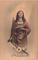 RELIGIONS ET CROYANCES - Santa Lucia - V.M - Colorisé - Carte Postale Ancienne - Santi