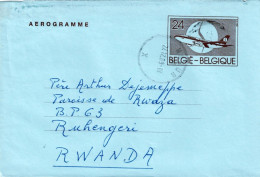 Belgique Aérogramme N°22 F Obl Namur X  Vers Rwanda  J103 - Aerogramas