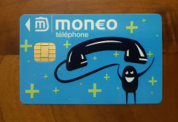 CARTE MONEO PORTE MONNAIE ELECTRONIQUE TELEPHONE TRES BON ETAT !!! - Monéo