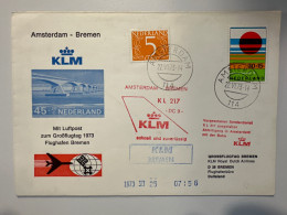 1973 KLM KL 217 DC9 Amsterdam Bremen - Posta Aerea