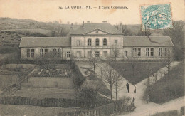 La Courtine * 1907 * L'école Communale * école Village Groupe Scolaire * Villageois - La Courtine