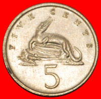 * GREAT BRITAIN (1969-1989): JAMAICA  5 CENTS 1972 CROCODILE UNC MINT LUSTRE! · LOW START · NO RESERVE! - Jamaique