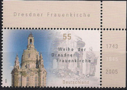 2005 Deutschland Germany Mi. 2491 **MNH  EOR   Weihe Der Dresdner Frauenkirche. - Ungebraucht