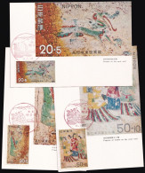 JAPAN 1973 Mi-Nr. 1174/76 Maximumkarten MK/MC No. 217 A-C - Maximum Cards