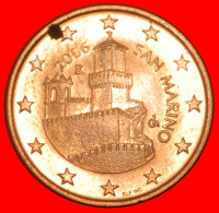 * ITALY (2002-2016): SAN MARINO  5 EURO CENTS 2006R UNCOMMON UNC MINT LUSTRE! · LOW START · NO RESERVE! - San Marino