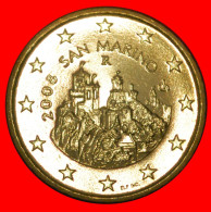 * ITALY (2008-2016): SAN MARINO  50 EURO CENTS 2008R UNCOMMON UNC MINT LUSTRE! · LOW START · NO RESERVE! - San Marino