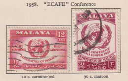 MALAYAN FEDERATION - 1958 United Nations Set Used As Scan - Federated Malay States