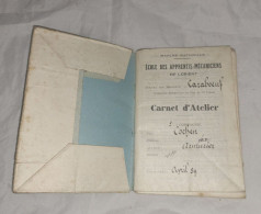 Petit Carnet D'Apprenti Ecole Des Apprentis-Mécaniciens De Lorient Avril 39 - Schiffe