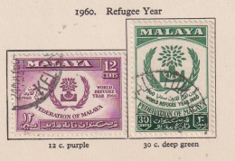 MALAYAN FEDERATION - 1960 Refugee Year Set Used As Scan - Federated Malay States