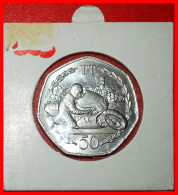 * GREAT BRITAIN: ISLE OF MAN  50 PENCE 1983AB MOTORCYCLE RARE! ELIZABETH II (1953-2022) UNC! · LOW START · NO RESERVE! - Isla Man