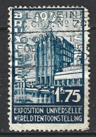 BELGIQUE. N°389 Oblitéré De 1934. Exposition Universelle De 1935. - 1935 – Bruselas (Bélgica)