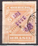 Brazil Used Overprinted Stamp From 1898, Inverted Overprint, Forgery?????? - Gebraucht