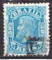 Brazil Used Stamp With Emperor Dom Pedro II From 1881 - Usados