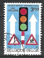 BELGIQUE. N°1617 De 1972 Oblitéré. Sécurité Routière. - Unfälle Und Verkehrssicherheit