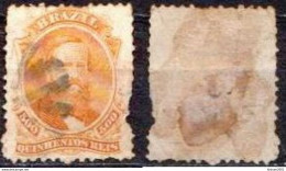 Brazil Used Stamp With Emperor Dom Pedro II - Oblitérés