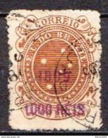 Brazil Used Overprinted Stamp From 1899 - Oblitérés