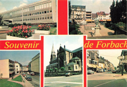 FRANCE - Forbach - Souvenir De Forbach - Eglise De Plougastel - Hotel De Ville - Carte Postale Récente - Forbach