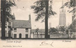 BELGIQUE - Souvenir De Bruges - Le Béguinage - Cathédrale - Carte Postale Ancienne - Brugge