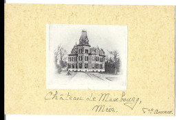 Belgique  -  Meir   -   Meer  -chateau De Maxbourg - Verso  Secretariat Du Peuple Section Feminine  Charleroy - Hoogstraten