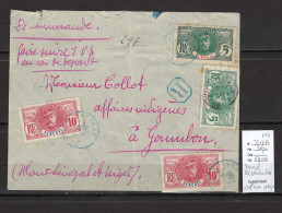 Senegal - Lettre Dakar Recommandée Pour Goumbou - Yvert 33 Et 34 - Faidherbe - 1911 - Lettres & Documents
