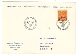 Finlande - Carte Postale De 1960 - Oblit Helsinki - - Covers & Documents