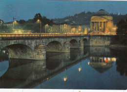 CARTOLINA  TORINO,PIEMONTE-CHIESA DELLA GRAN MADRE DI DIO-NOTTURNO-STORIA,CULTURA,RELIGIONE,BELLA ITALIA,NON VIAGGIATA - Églises