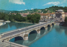 CARTOLINA  TORINO,PIEMONTE-GRAN MADRE E PONTE VITTORIO EMANUELE I-STORIA,CULTURA,RELIGIONE,BELLA ITALIA,VIAGGIATA 1965 - Églises