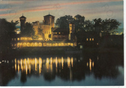 CARTOLINA  TORINO,PIEMONTE-CASTELLO MEDIOEVALE E FIUME PO-STORIA,CULTURA,MEMORIA,RELIGIONE,BELLA ITALIA,NON VIAGGIATA - Castello Del Valentino