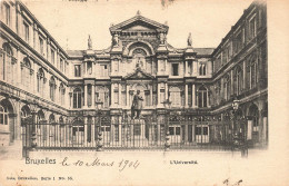 BELGIQUE - Bruxelles - L'Université - Dos Nos Divisé - Façade Principale - Carte Postale Ancienne - Bauwerke, Gebäude