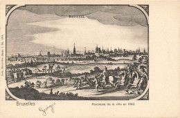 BELGIQUE - Bruxelles - Panorama De La Ville En 1660 - Dos Non Divisé - Carte Postale Ancienne - Altri & Non Classificati