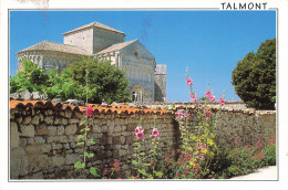 FRANCE - Talmont - Eglise Sainte-Radegonde Du XIIè Siècle Avec Ses Roses Trémières - Carte Postale Récente - Sonstige & Ohne Zuordnung