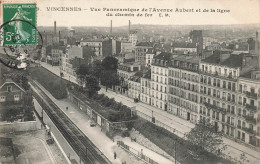 Vincennes * Vue Panoramique De L'avenue AUBERT Et De La Ligne Du Chemin De Fer - Vincennes