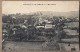 CPA 87 - CHATEAUNEUF Le FORET - Vue Générale - TB PLAN D'ensemble Du Village - Détails Maisons Jolie Oblitération Verso - Chateauneuf La Foret