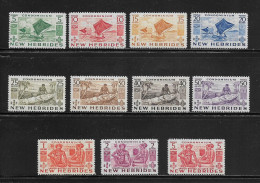 NOUVELLES HEBRIDES  ( DIV - 141 )  1953  N° YVERT ET TELLIER  N°  155/165  N** - Neufs