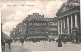 CPA Carte Postale Belgique Bruxelles Place De  La Bourse 1910 VM74400 - Squares