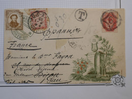 Q30 RUSSIE   LETTRE DEVANT  1899 MOSCOU A PAU FRANCE  + TAXE 30C +AFF. INTERESSANT+++ - Cartas & Documentos