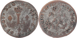 FRANCE - 1739 - Double Sol - Billon - Reims (S) - Louis XV - 1.99 G. - G.281 - 17-045 - 1715-1774 Louis  XV The Well-Beloved