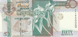 SEYCHELLES:  50 Rupees   ND/1989   P-34   UNC - Seychelles